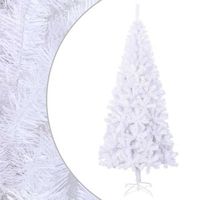 arbol de navidad artificial l 240 cm blanco vidaxl