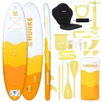 tabla paddle surf hinchable con accesorios huiike  sup con remo doble uso asiento kayak amarilla 10