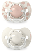 suavinex birdies chupete tetina fisiologica silicona sx pro rosa 6-18m 2 uds