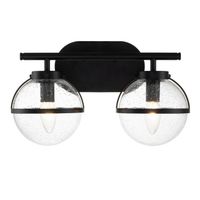 aplique para banos hollis transparente 2 luces