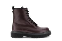 botines de ocho ojales efecto piel envejecida bordeaux 39
