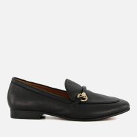 dune london womens grandeur leather loafers - uk 3