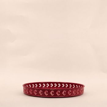 Bandeja de acero con relieve de rosas 31cm