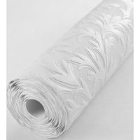 papel pintado repintable vinilico lavable volutas blancas con textura alto relieve - ornam texture 123184 de gaulan - rollo de 10 m x 053 m