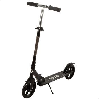 Evo - Patinete 2 Ruedas Color Negro Plegable Y Regulable 81-91 Cm, +8 Años