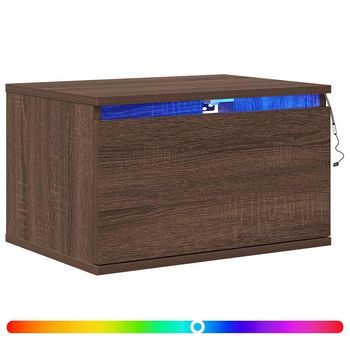 Mesita De Noche 36x50x30 Cm Madera - Marrón