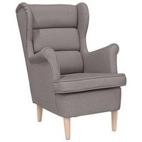 sillon de tela gris taupe 74x84x100 cm vidaxl