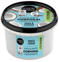 organic shop exfoliante corporal hidratante coco y azucar 250 ml