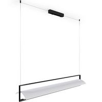 lampara colgante barra horizontal led - newa negro
