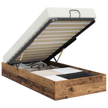 Estructura De Cama Ottoman Madera Vieja 75,5 X 190 Cm Vidaxl
