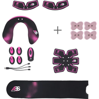 electroestimulador muscular abs master pro multi set nn hms