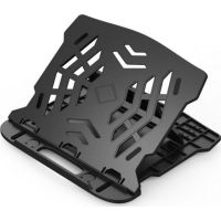 base para portatil q-connect kf14470 con ajuste de inclinacion negra 255x280x22 mm