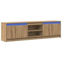 unidades de tv 2 uds  mueble de salon  gabinete de tv marron 180 x 34 x 50 cm