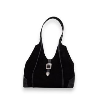 Hispanitas para mujer. BI264939 Bolso Tote Lux negro (OSFA), Casual, Poliuretano