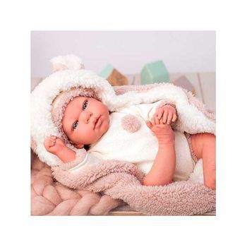Arias Anna Muñeca Bebé Reborn 40cm Incluye Chupete Y Manta