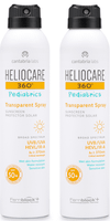 heliocare 360 pediatrics spf50 spray transparente 2x200 ml