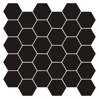 Azulejo Hexagonal 20 Uds. Negro 30 X 30 Cm Poliuretano Y Pet Vidaxl