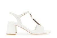 sandalias con accesorio de metal esmaltado bone