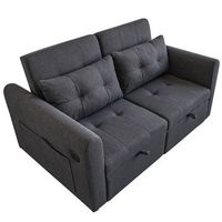 sofa convertible - sofa cama de 2 plazas - sofa esquinero - 142x85x83cm - gris