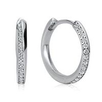 de aros de diseno refinado de plata 925
