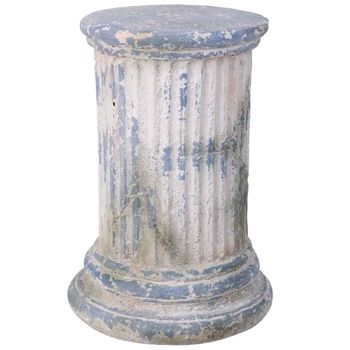 Columna decorativa color piedra, 27x27x38h cm