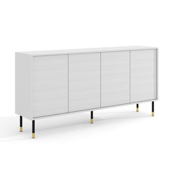 Bufé 4 puertas paneles laminados blanco