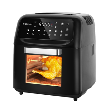 Aigostar Master - Freidora de aire multifunción. Potencia 1650W, 10 litros de capacidad. 14 + 1 Funciones. Freidora de aire y Horno en 1, panel LED, incluye 5 accesorios. Sistema rotatorio.