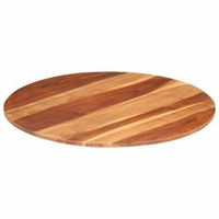 tablero de mesa redonda madera maciza de acacia 15-16 mm 80 cm vidaxl