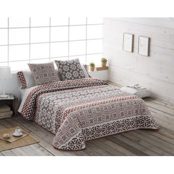 Colcha Bouti Modelo Etnic Jvr 250x270 Para Cama 150 Cm.