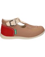 de kickers 621016-10 bonbek-2 113 beige rouge