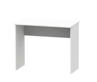 mesa escritorio ideal para estudio u oficina melamina color blanco mate 90 cm