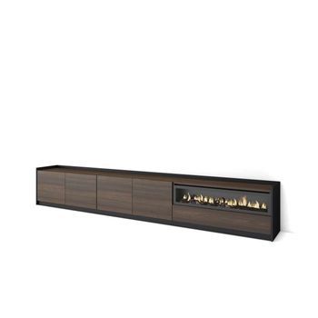 Mueble Tv Estepona-02 Con Chimenea Eléctrica Y Almacenaje