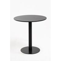 mesa firro redonda 70cm negra de acero reforzado 747070cm - negro