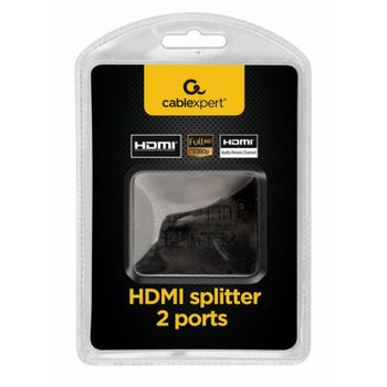 Splitter HDMI Gembird DSP-2PH4-03 2x HDMI 225MHz 4K 60x70x20mm Negro