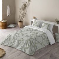 sandal - funda nordica estampada cama 135 - algodon extrasuave - incluye  1 o 2 fundas de almohada - bosco green
