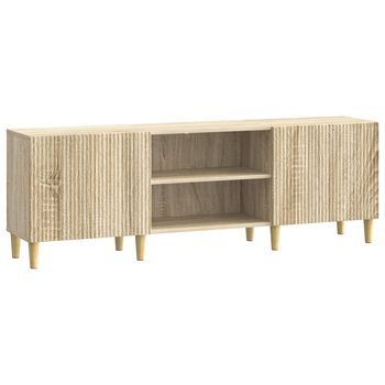 Mueble De Tv Roble Sonoma 150 X 31 X 50 Cm Madera De Ingeniería Vidaxl