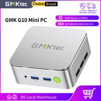 mini pc gmktec g10 con amd ryzen5 3500u supera a n150n97 barebone lan nic de 25 gbe htpc mini ordenador proxmox triple pantalla 4k wifi 5
