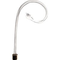 cayada rayada cristal 27cm transparente casquillo dorado