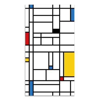 Panorama Alfombra Vinílica Mondrian Multicolor 80x200 Cm