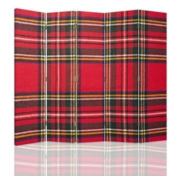 Biombo Tartan - Separador De Ambientes Cm. 180x180 (5 Paneles)