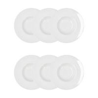 set 6 platos risotto porcelana 265cm quid select - blanco apto microondas