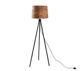 Lámpara de pie kiomi de alga marina y metal, altura 144 cm