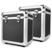 juego de 2 estuches para discos power dynamics rc100 de 12 negro