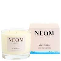 neom wellbeing london scent to de-stress real luxury candle 3 wicks 420g