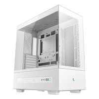 torre deepcool ch690 blanco atx ventana lateral pantalla lcd usb-c expansion 8 slots