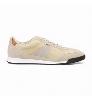 BOSS para hombre. 50557886 Zapatillas Nitan beige (44), Plano, Cordones, Casual