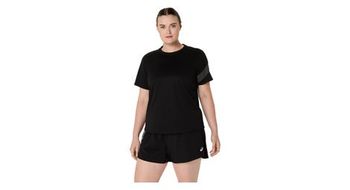 Maillot de manga corta asics icon negro mujer