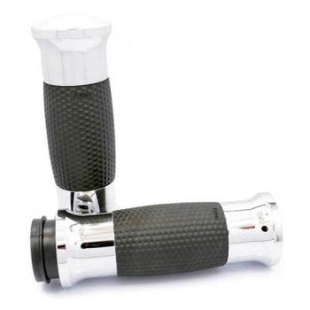 Puño manillar Harley-Davidson Big Twin '82-'99 Avon Gel par cromo