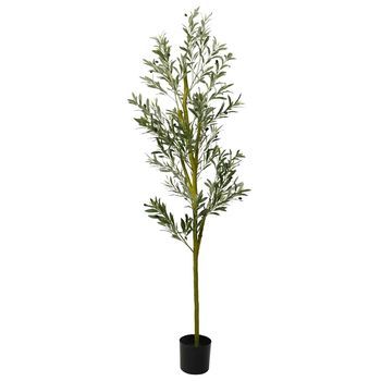 Árbol De Olivo Artificial Con 800 Hojas Verde 200 Cm Vidaxl