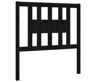 cabecero madera maciza de pino negro 81x4x100 cm